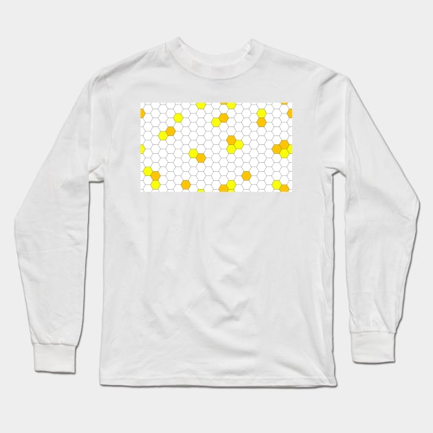 Honeycomb pattern Long Sleeve T-Shirt by Nezumi1998